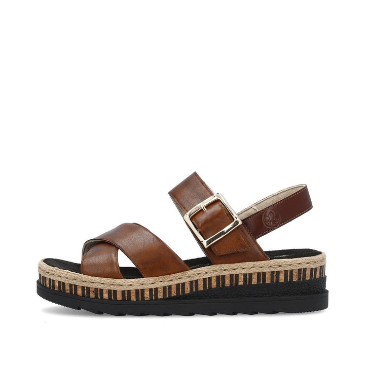 V7951-24 LADIES' SANDALS BROWN SEITL. ANFLECHTER