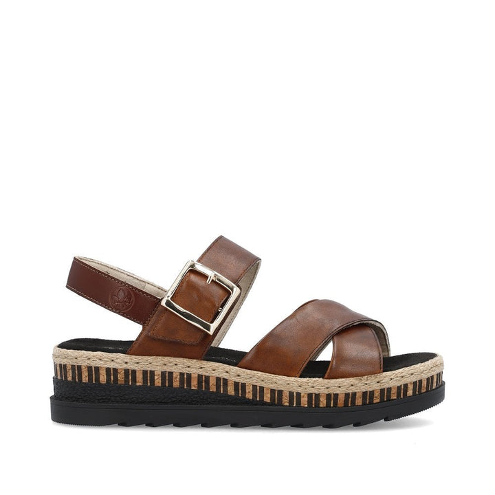 V7951-24 LADIES' SANDALS BROWN SEITL. ANFLECHTER