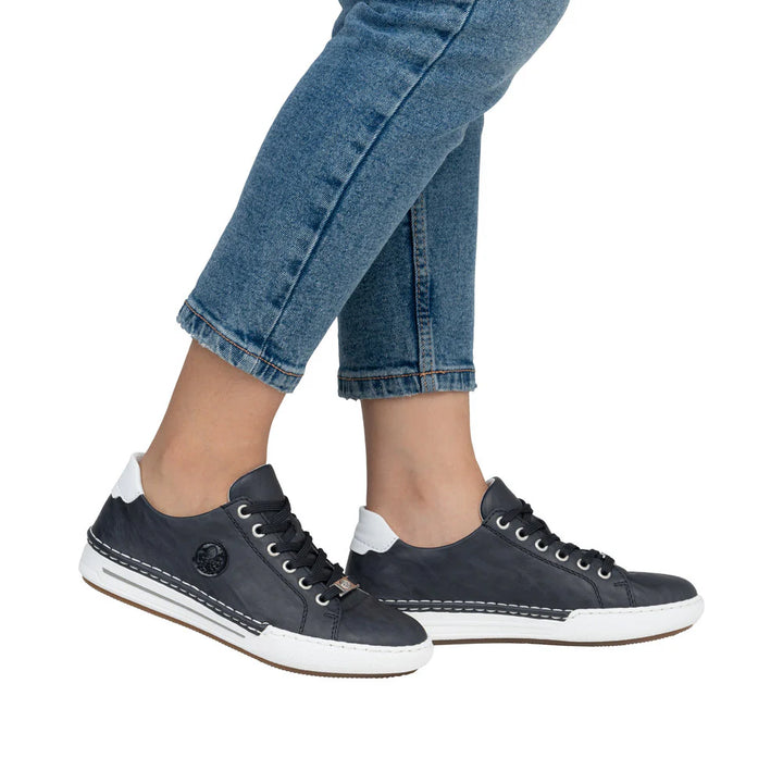 L7210-14 LADIES SHOES BLUE SEITL. ANFLECHTER