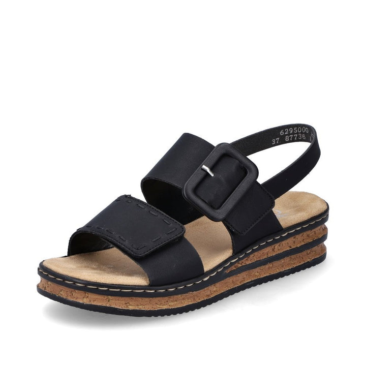 62950-00 LADIES' SANDALS BLACK SEITL. ANFLECHTER