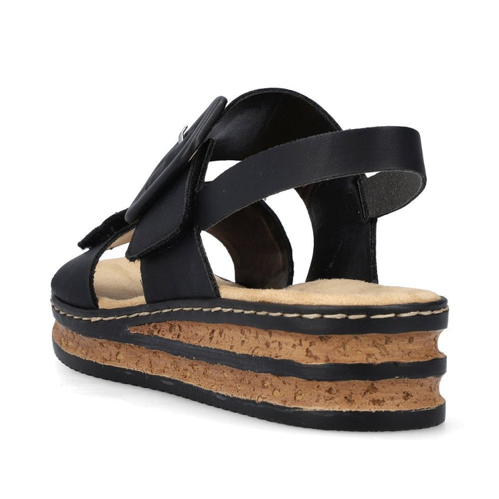 62950-00 LADIES' SANDALS BLACK SEITL. ANFLECHTER