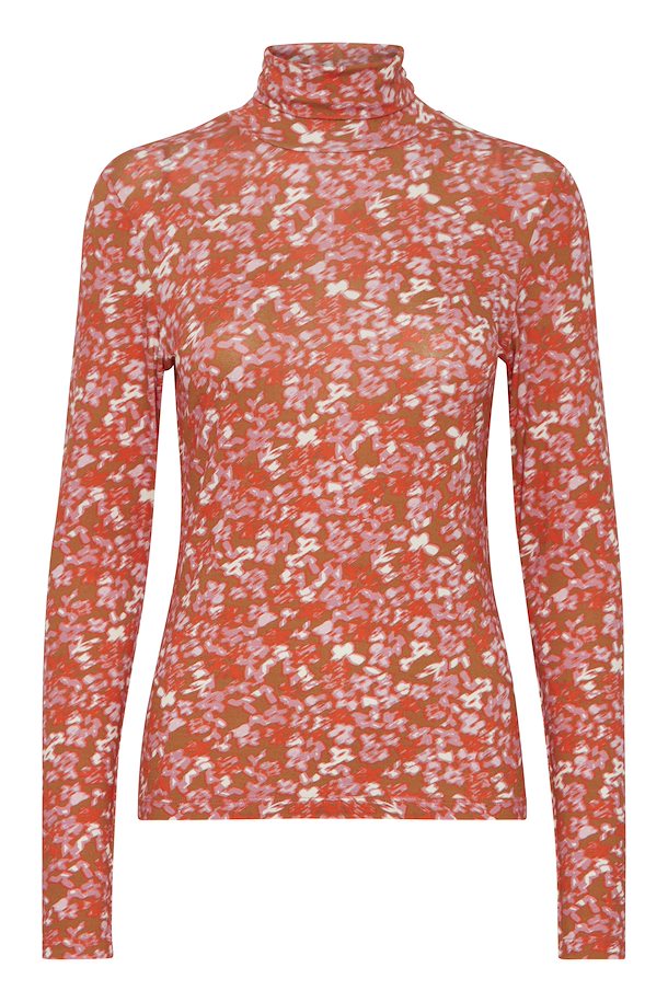 ORANGE FLOWER NAVA LONG SLEEVE TOP