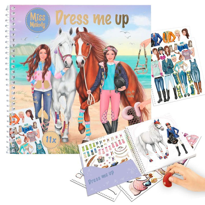 TOP MODEL MISS MELODY DRESS ME UP BOOK