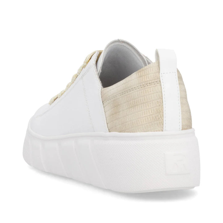 W2602-81 LADIES SHOES WHITE GESTROBELT