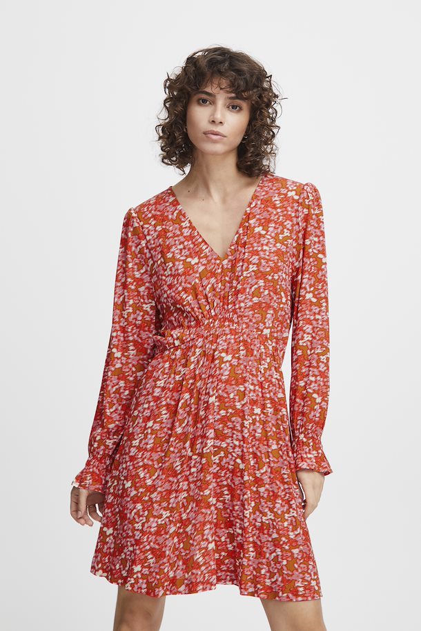 ORANGE FLOWER TUSNELDA MINI DRESS