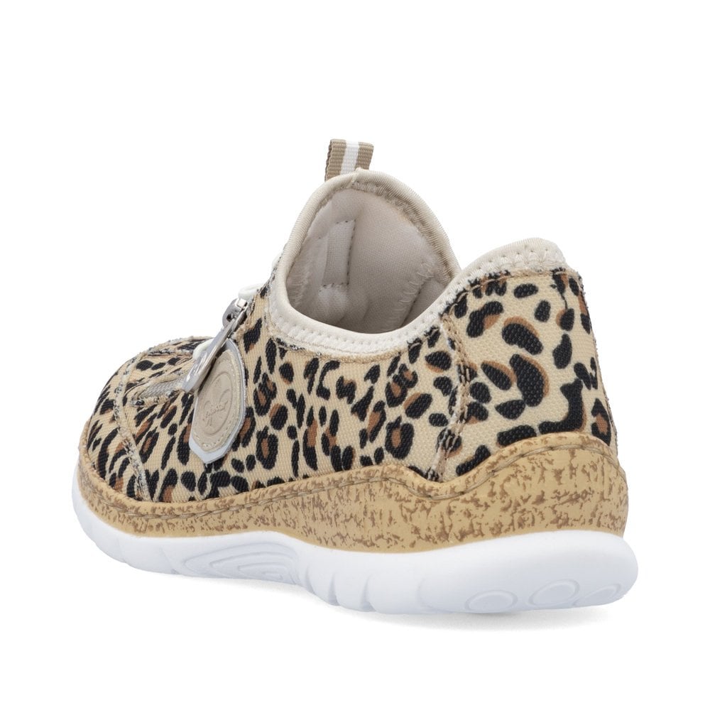 N4263-92 LADIES SHOES BEIGE COMBINATION SEITL. ANFLECHTER