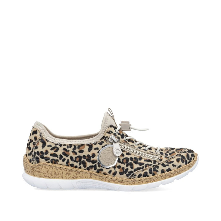 N4263-92 LADIES SHOES BEIGE COMBINATION SEITL. ANFLECHTER