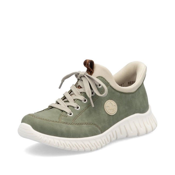 M5354-52 LADIES SHOES GREEN GESTROBELT