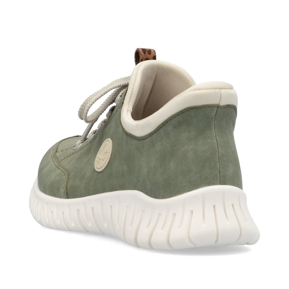 M5354-52 LADIES SHOES GREEN GESTROBELT