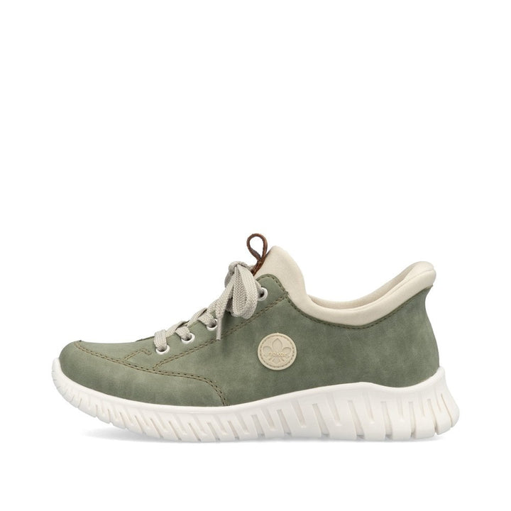 M5354-52 LADIES SHOES GREEN GESTROBELT