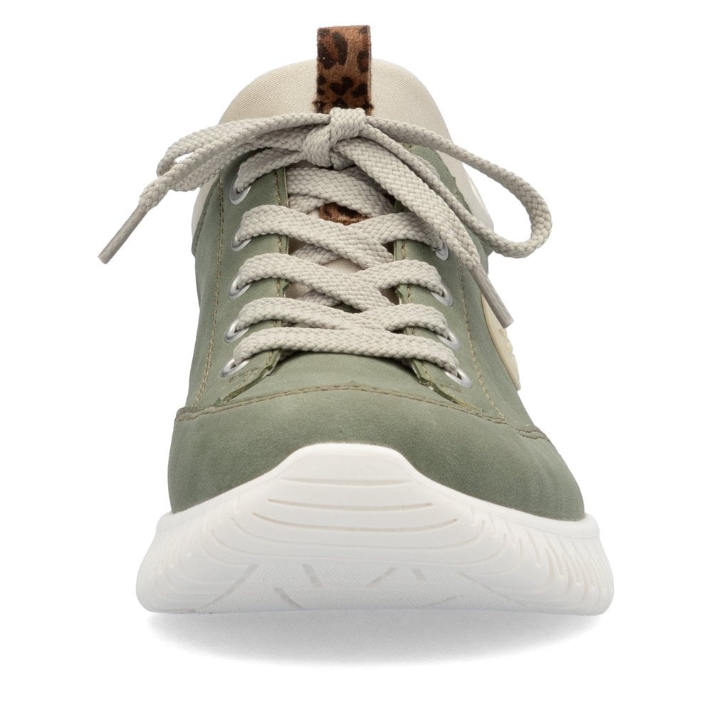 M5354-52 LADIES SHOES GREEN GESTROBELT