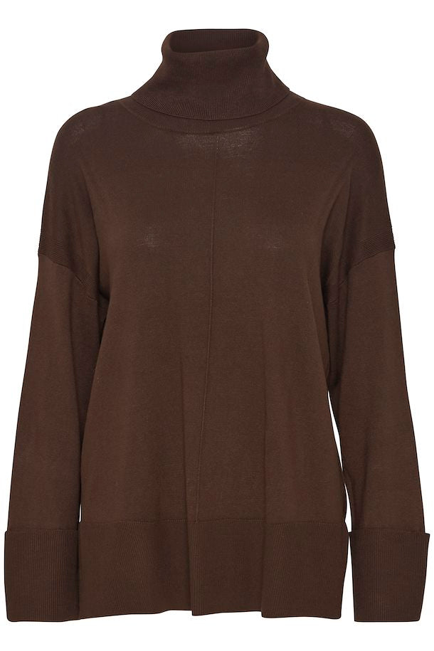 CHOCOLATE MOLE ALMA KNITTED ROLL NECK JUMPER