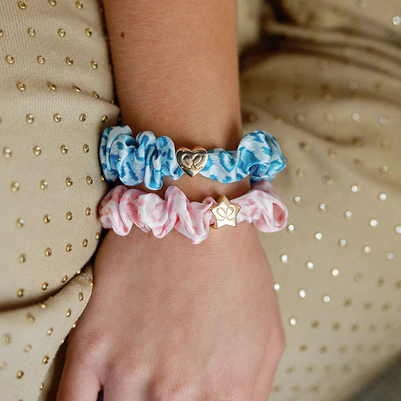 PINK LEOPARD SILK SCRUNCHIE