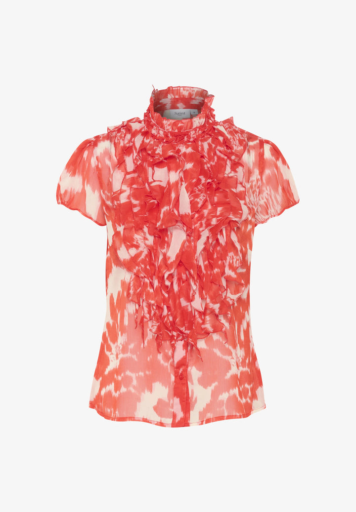 POINCIANA WATER BLOOMS LILJA CRINKLE SHIRT