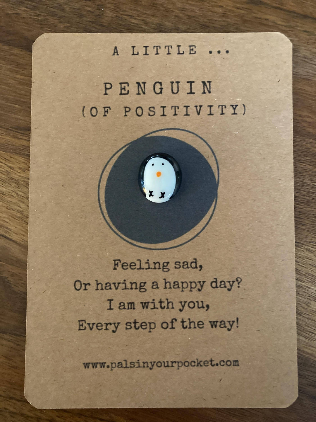 Handmade Anxiety Relief Pocket Penguin Rock