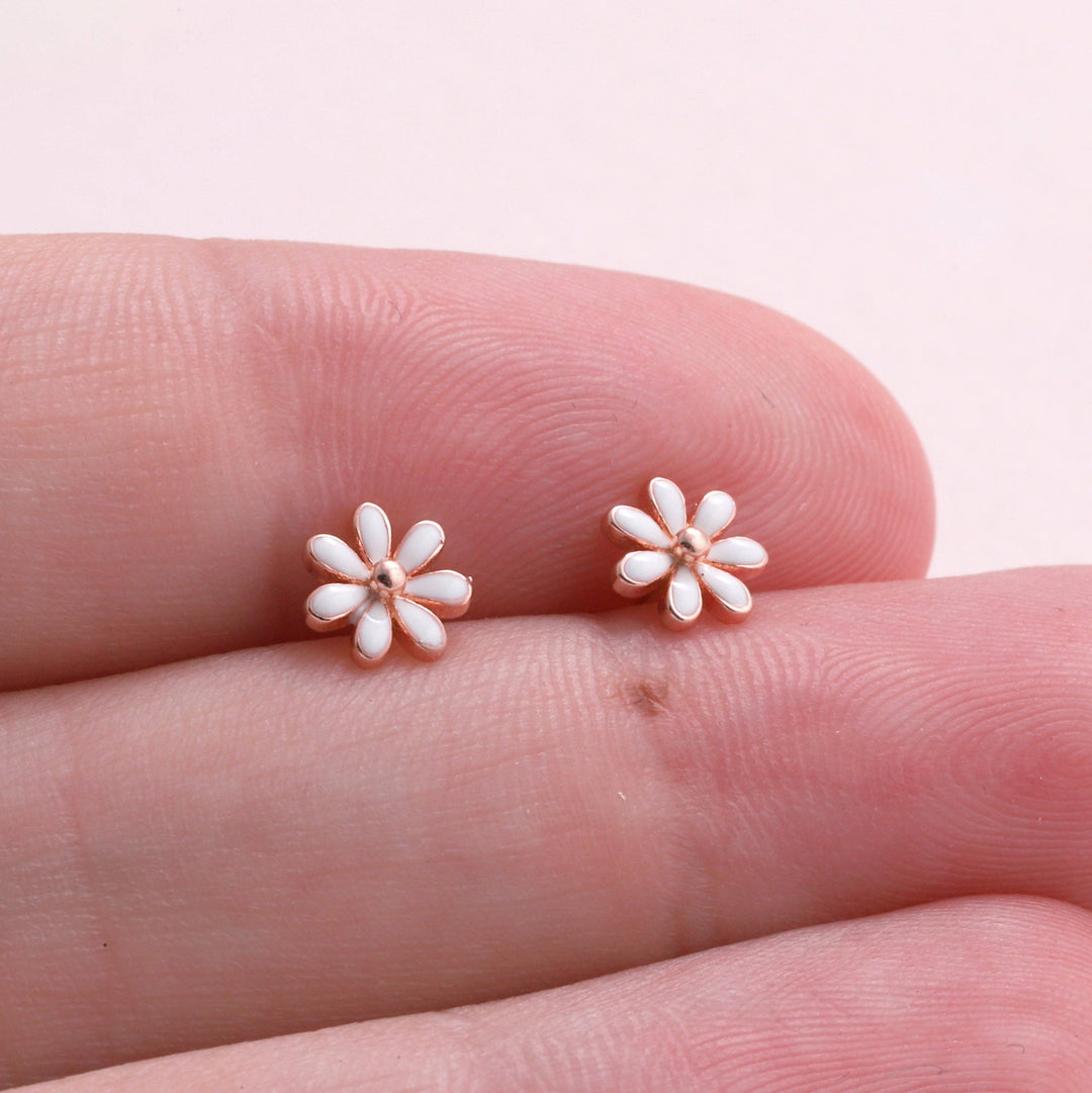 BT021 Earrings In A Message Bottle 'Friends Forever': Rose Gold