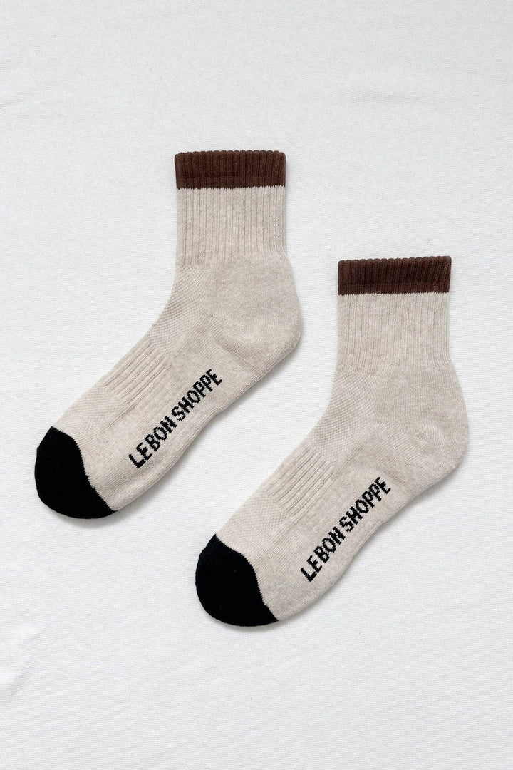Color Block Girlfriend Socks : Blue Red