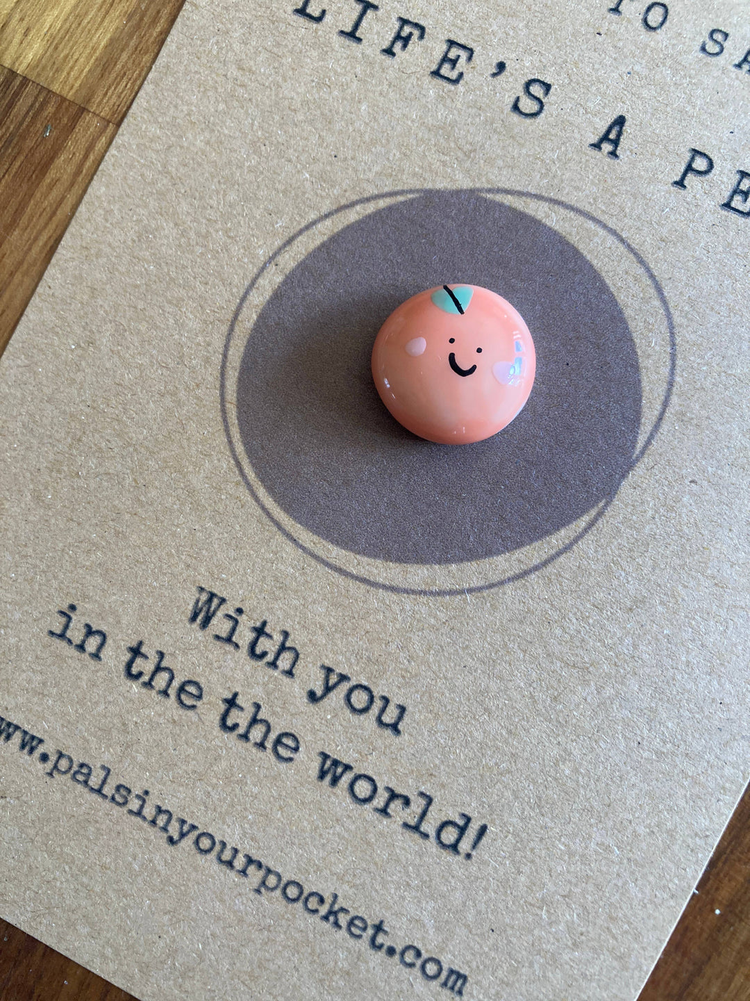 Friendship keepsake.Peach 