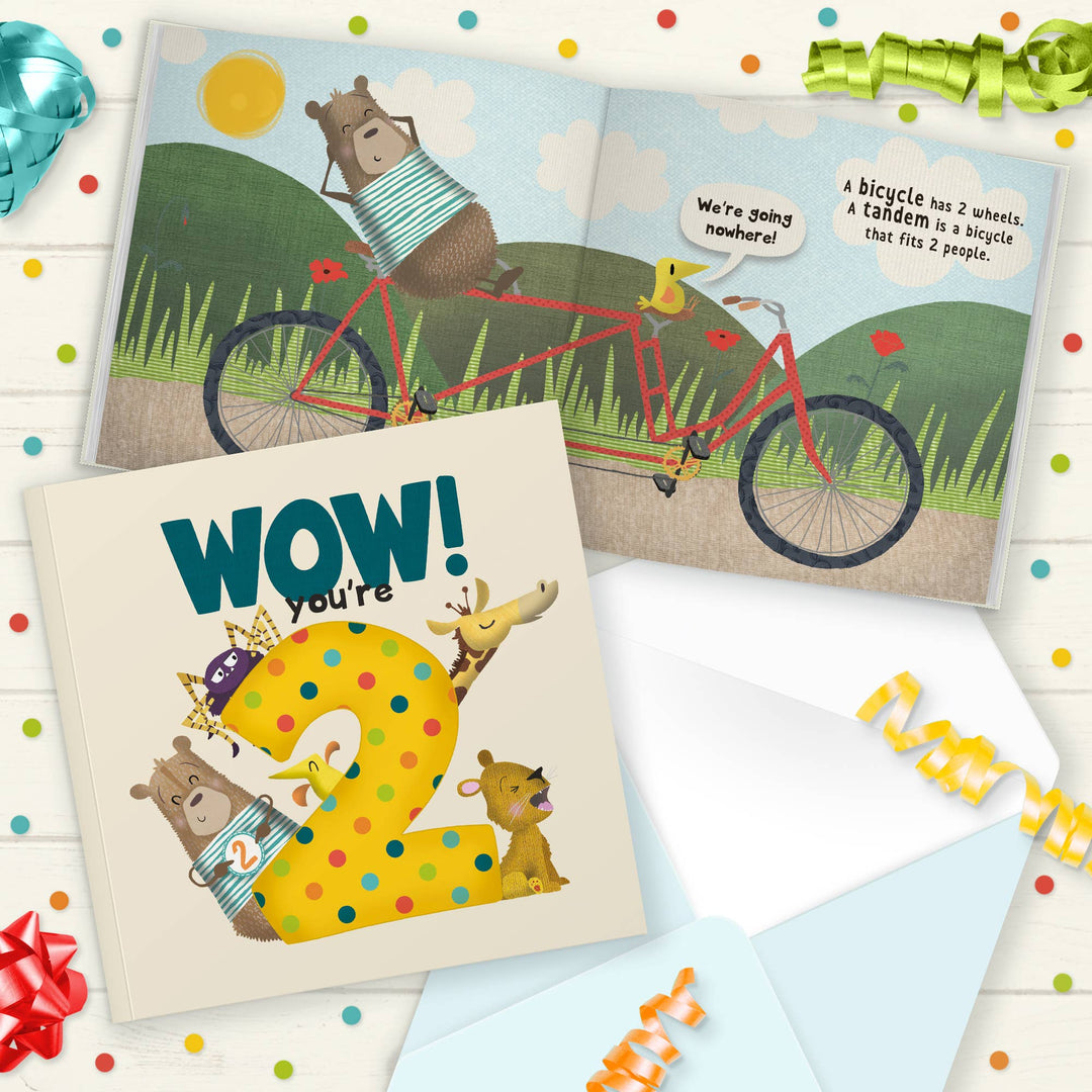 Wow! You're 2 | Age Cards | Age Birthday Cards | Age 2