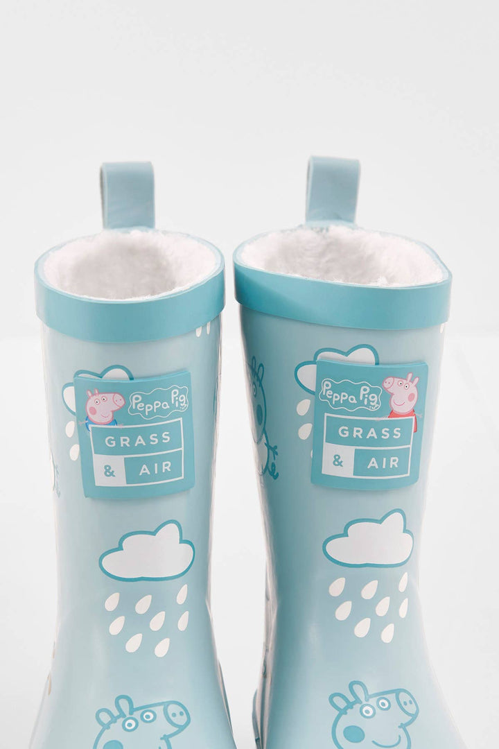 Peppa Pig George Blue Colour-Changing Kids Wellies: UK4