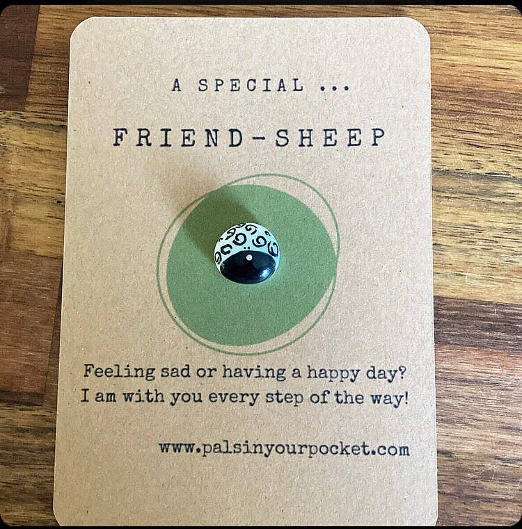 Friendship Pocket Hug Pebble With Inspirational Messages