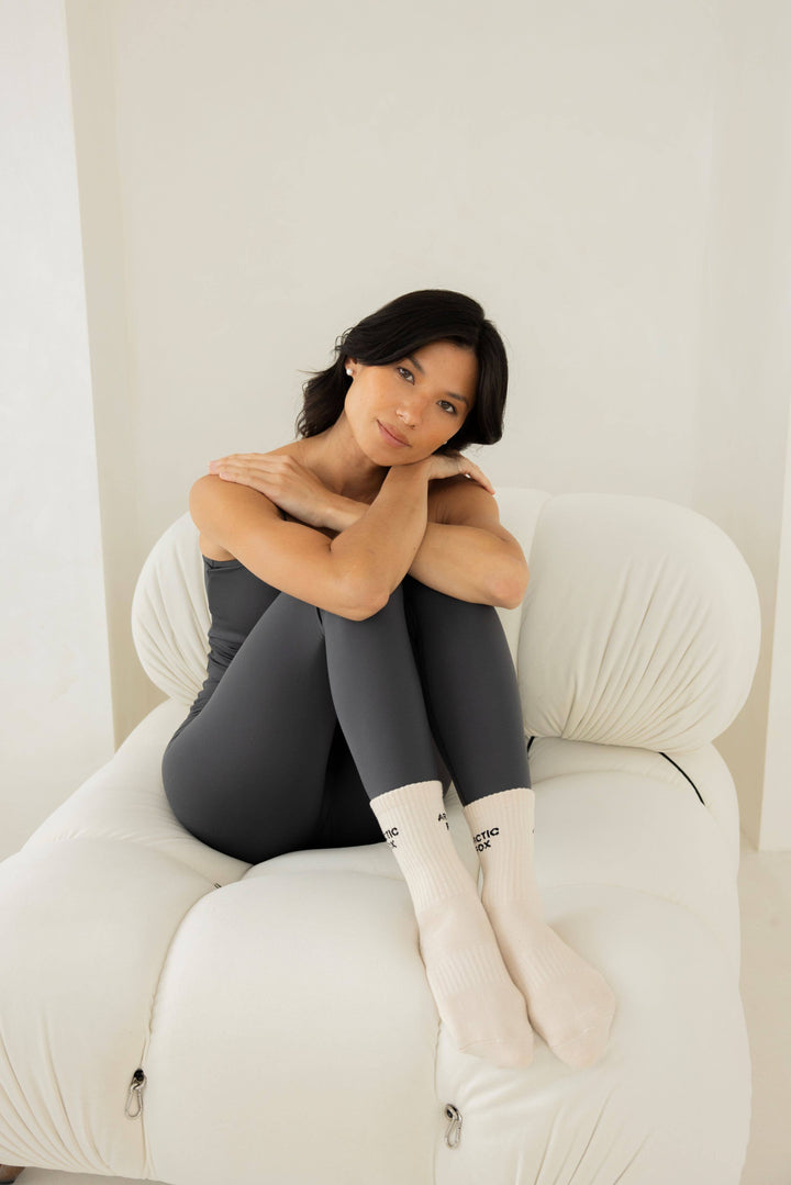 Sporty Socks - 100% Bamboo - Off White