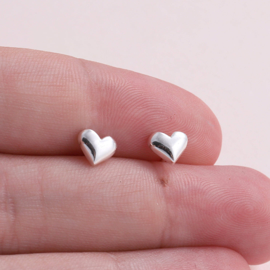 BT024 Earrings In A Message Bottle 'Thank You Heart': Silver