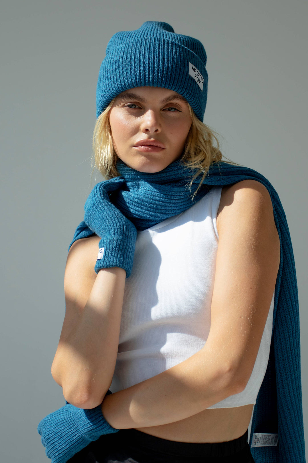 Recycled Bottle Beanie - Ocean Blue - AW24