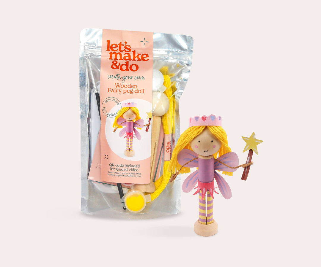 Create Your Own Fairy Wooden Peg Doll Kit