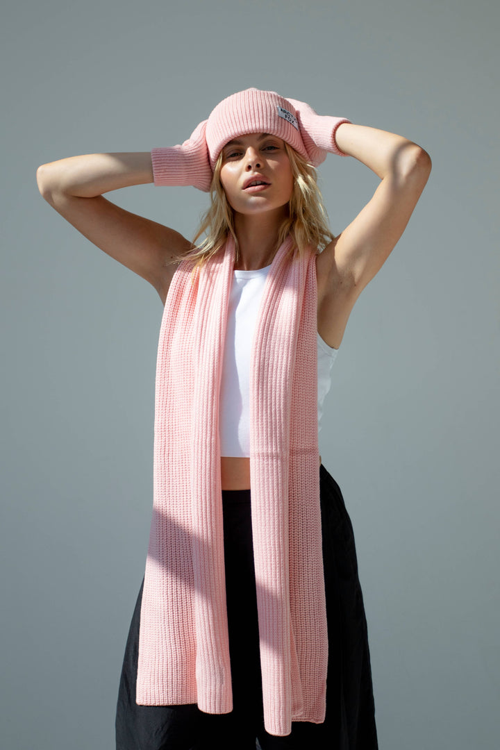 The Recycled Bottle Beanie - Pastel Pink - AW23