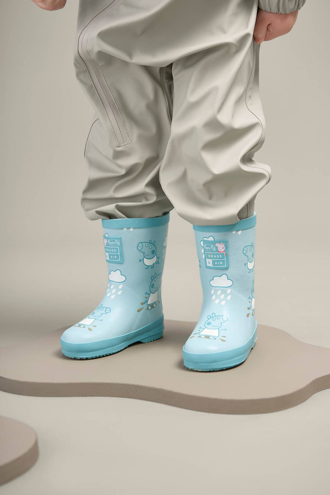Peppa Pig George Blue Colour-Changing Kids Wellies: UK4