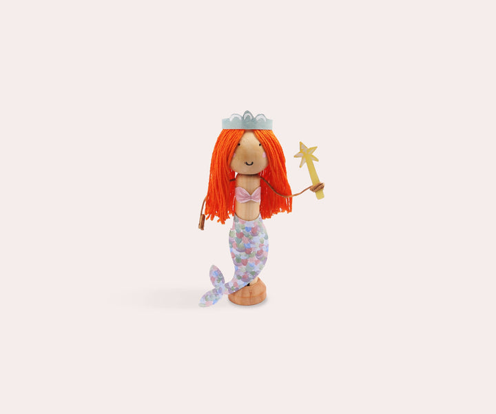 Create Your Own Mermaid Wooden Peg Doll Kit
