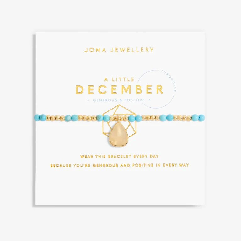 A LITTLE BIRTHSTONE ‘DECEMBER’ BRACELET