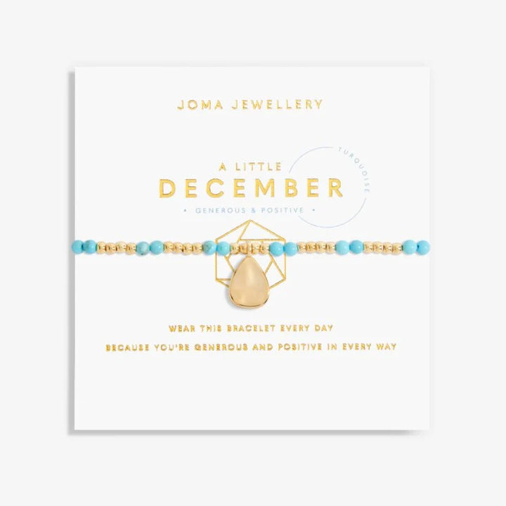 A LITTLE BIRTHSTONE ‘DECEMBER’ BRACELET