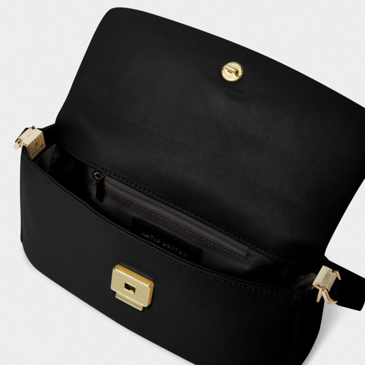 BLACK SERENA SMALL SHOULDER BAG