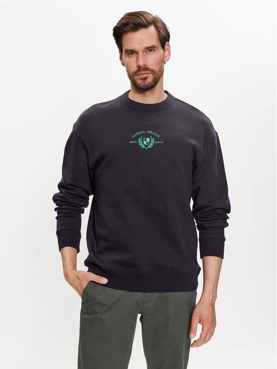SAGE NAVY RELAXED SWEATSHIRT