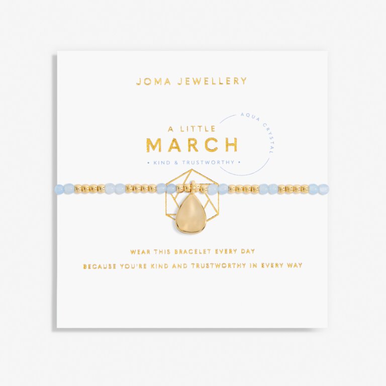 A LITTLE BIRTHSTONE ‘MARCH’ BRACELET