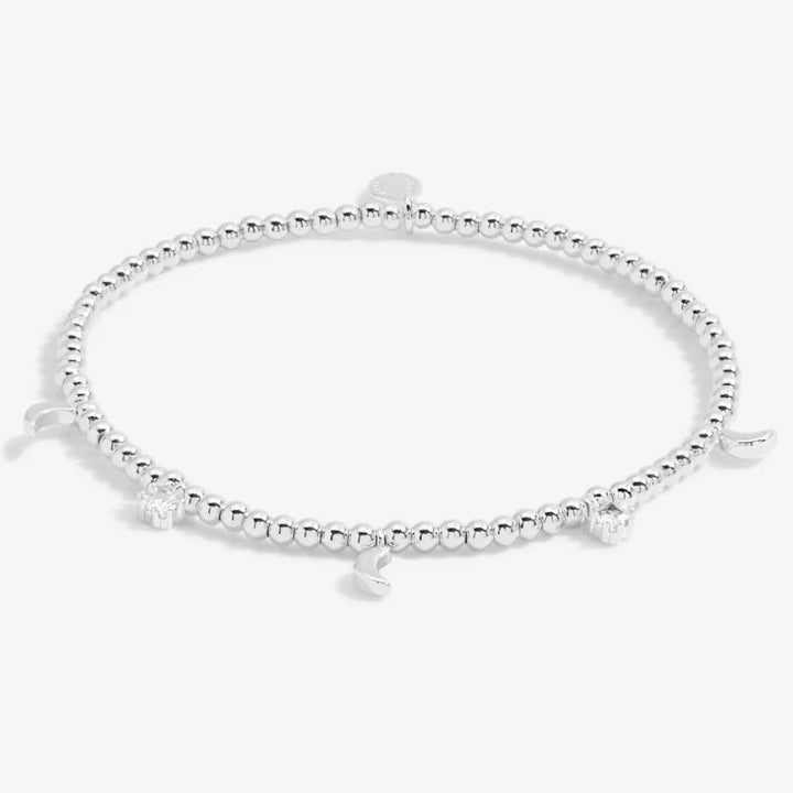 STACKS OF STYLE SILVER MOON BRACELET SET OF 2