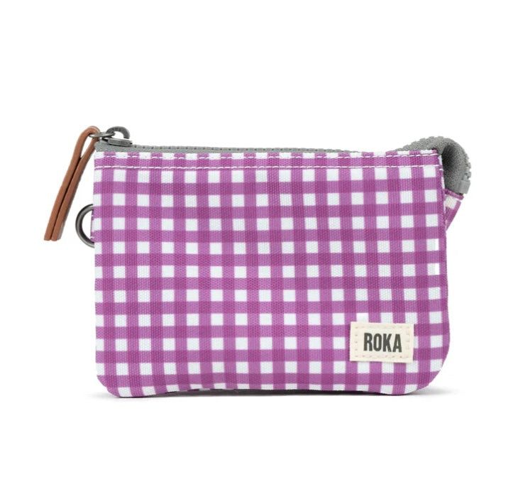 CARNABY PURPLE GINGHAM WALLET