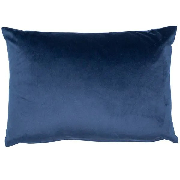 NAVY LUXE RECTANGLE CUSHION