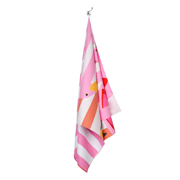 KIDS QUICK DRY TOWEL - FLAMBOYANT FLAMINGOS