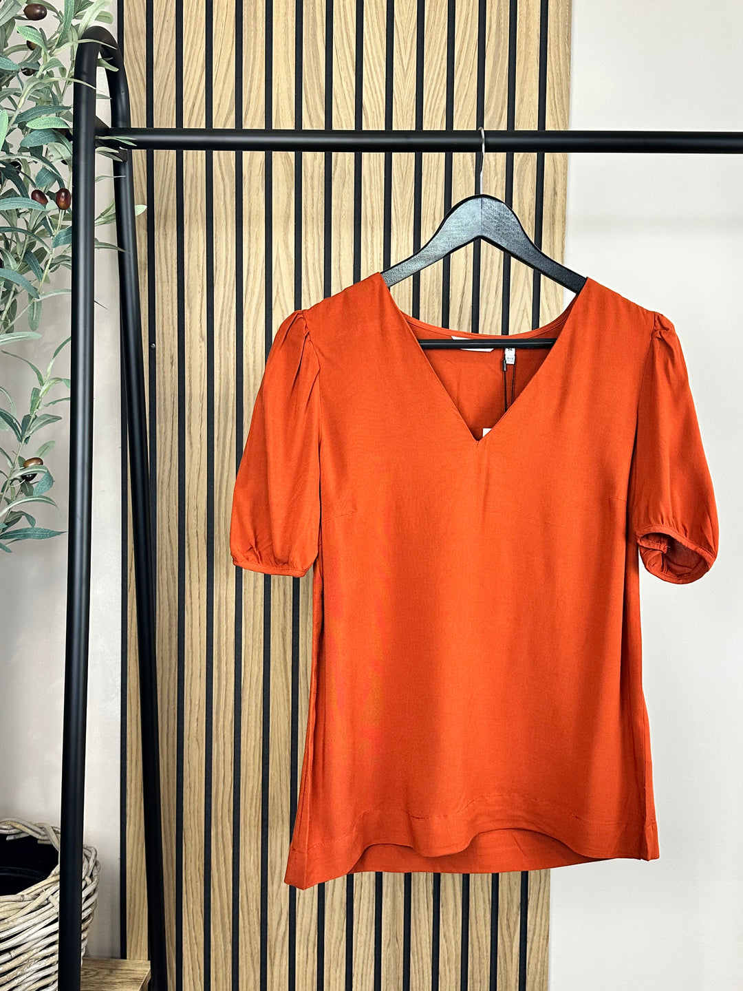 PICANTE BROWN JOSA BLOUSE