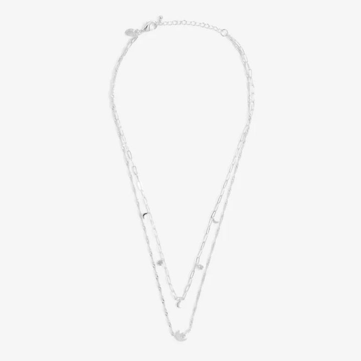 STACKS OF STYLE SILVER MOON NECKLACE