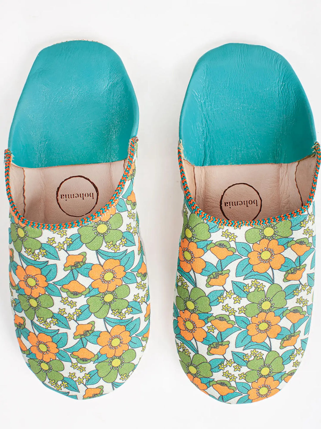 DUCK EGG MARGOT LEATHER SLIPPER