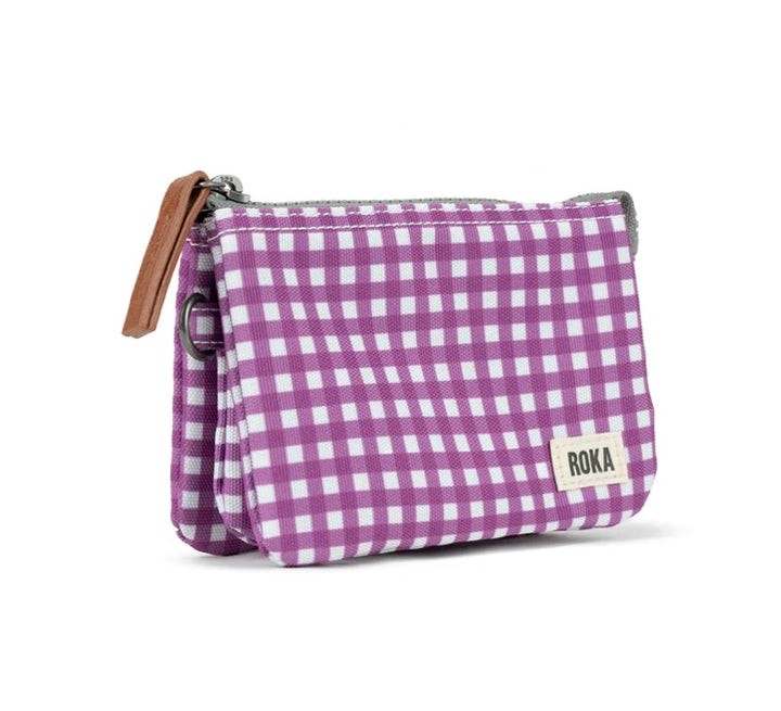 CARNABY PURPLE GINGHAM WALLET