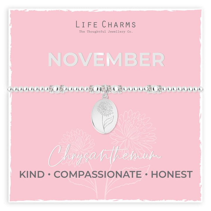 BIRTH FLOWER NOVEMBER BRACELET