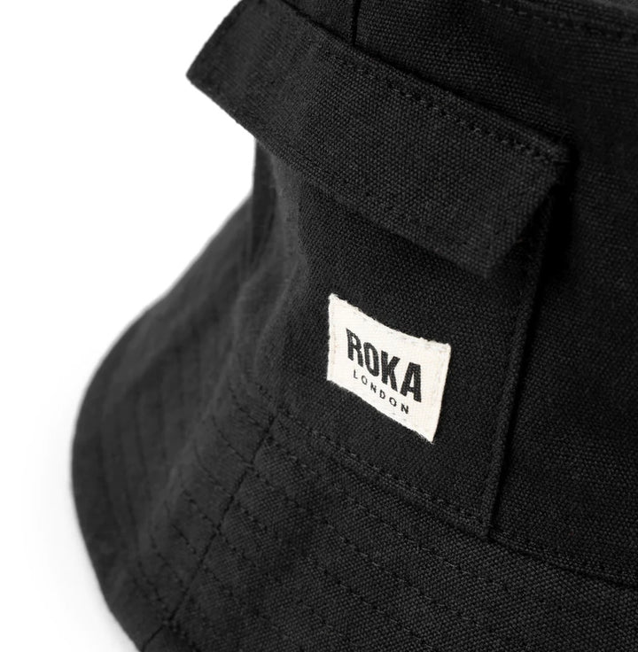 HATFIELD BLACK BUCKET HAT