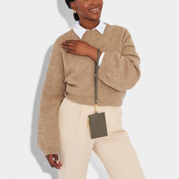 MINK ASHLEY CARD HOLDER WITH STRAP
