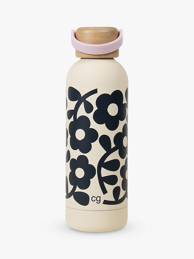 MONO FLOWER METAL DRINK BOTTLE