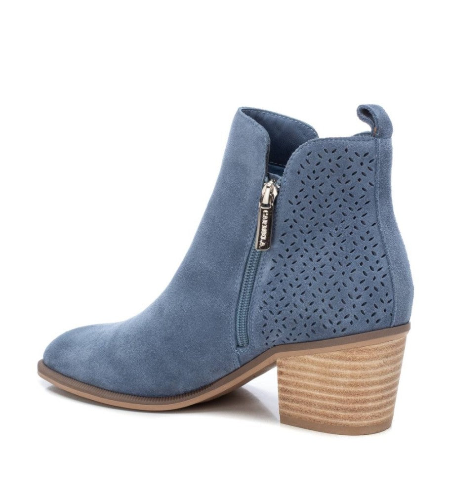 BLUE SUEDE ANKLE BOOT
